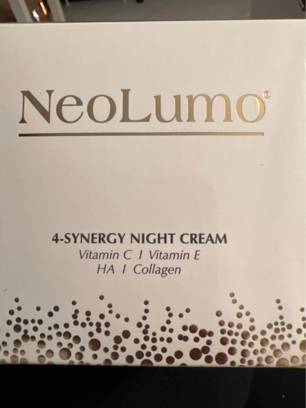 NEOLUMO 4 SYNERGY NIGHT CREAM-VITAMIN C-VITAMIN E-HA-COLLAGEN-1.7 oz / 50 ml-NEW